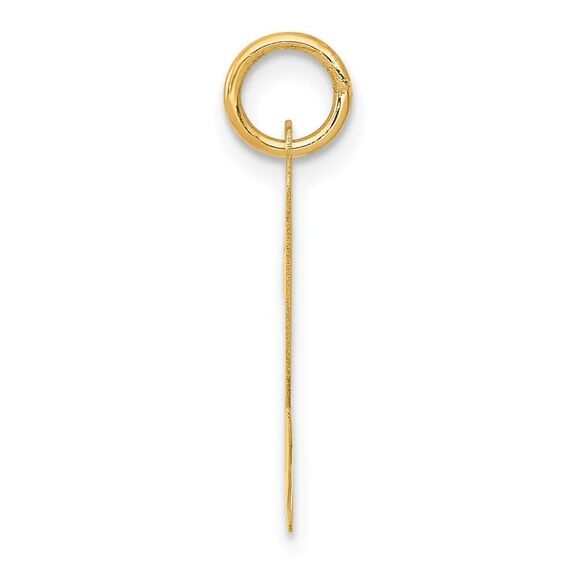 14k Yellow Gold Madison Collection LG Classic Script Initial N Pendant - Picture 2 of 5